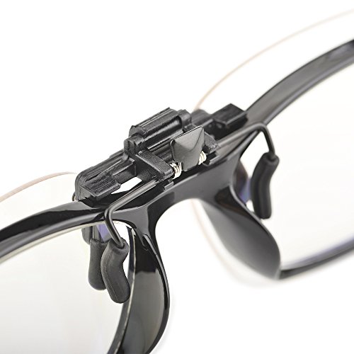 Image of Clip on Anti Blue Light Filter Glasses UV Blocking Anti Eye Strain Unisex (White)