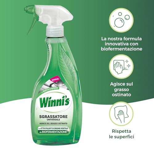 Winni's Sgrassatore Spray Universale Multisuperficie Ipoallergenico, 500 ml - Immagine 1