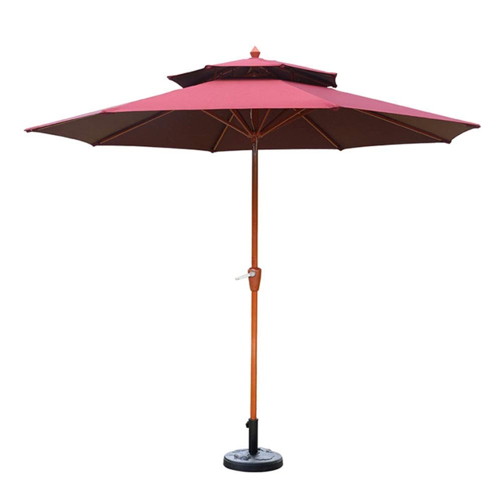 HCZKIUJY Parasols Outdoor Patio Garden Market Table Umbrella, Portable Sun Shade Umbrellas for Poolside, Deck, Backyard, Pool, Beach, 2.7M Round Outdoor parasol Portable parasol