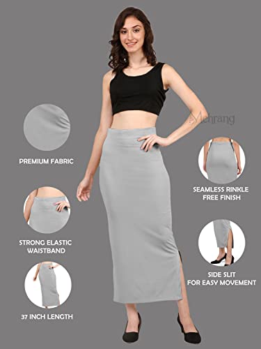 Image of Mehrang Stretchable Saree Shapewear Petticoat for Women, Cotton Blended,Petticoat,Skirts for Women,Shape Wear Dress for Saree