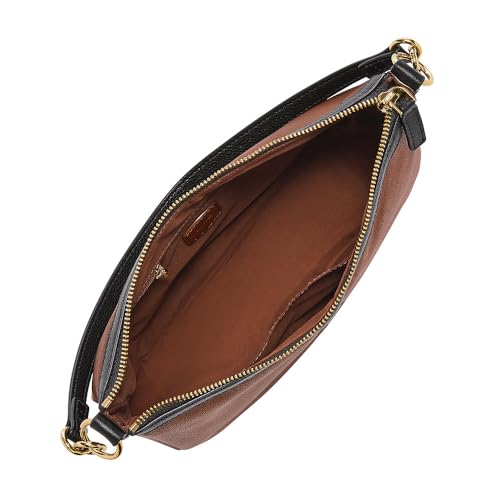 Fossil Jolie Brown Leder oder Wildleder Crossbody-Tasche für Frauen – Ansicht 4