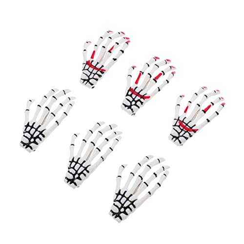 PLAFOPE Lot De 6 Épingles À Cheveux Uniques En Résine Motif Squelette Pour Femme