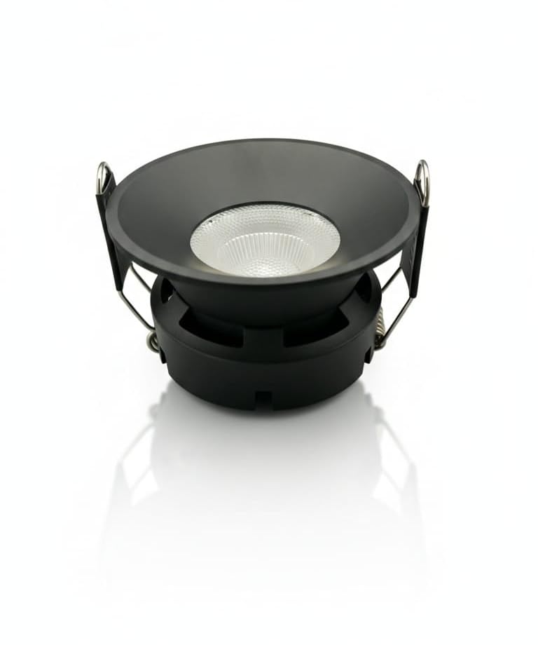 Premium Matrix COB LED Downlight | [4K] CRI 90+, Flicker-Free | Black Body (12 Watts, Black Reflector, Pack of 1)-image-44