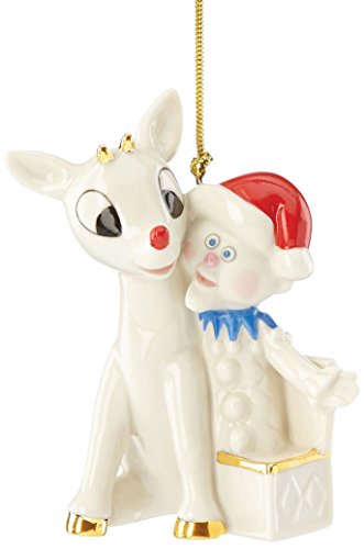Lenox 'Rudolph the Red Nosed Reindeer' Rudolph and Charlie Ornament