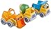 Green Toys Construction Vehicle Includes Scooper, Dumper, Mixer, 1 Character- 3 Pack - 4C