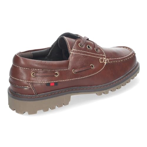 Mocasines elegantes de hombre con cordones y suela dentada resistente 4