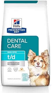 Hill's Prescription Diet t/d Dental Care Small Bites Chicken Flavor Dry Dog Food, Veterinary Diet, 5 lb. Bag