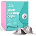 The LaVie 3-in-1 Warming Lactation Massager Bundle with LaVie Silver Nursing Cups, Soothing Protection for Nursing Nipples, Calming Relief for Breastfeeding Moms, Silver Nipple Covers All Natural