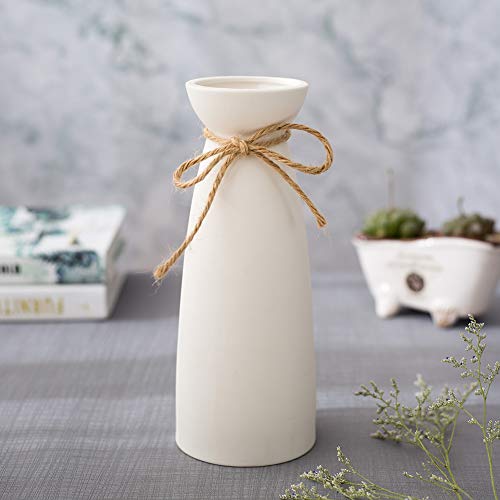 WEIDILIDU White Ceramic Vase Modern Home Decoration Porcelain Vase Vase Matte Design (weidilidu-735 White) - Image 4