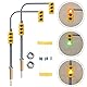 SPORTARC 2 Stück Ampeln HO OO Crossing Walk Modell Zug LED Straßensignale Widerstand