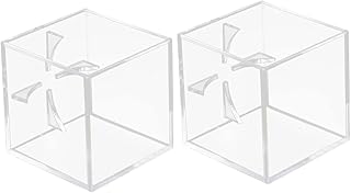 BESPORTBLE 6 Pcs Baseball Display Cube Baseball Case Softball Display Case Plastic Display Stand Plastic Stand Monitor Holder Bat Display Holder Baseball Display Holder Acrylic Ball Stand