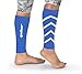 Gabor Fitness Graduated 20-25mm Hg Compression Running Leg Sleeves, Medium, Blue