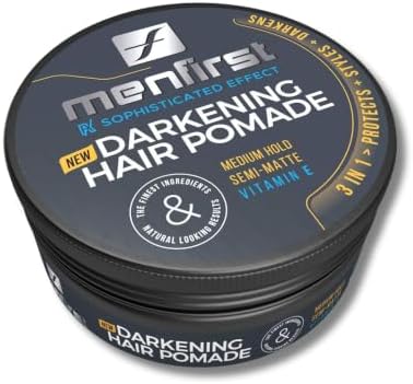 MENFIRST Hair and Beard Pomade for Men - Gray Coverage