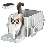 Facile à Nettoyer : Ce bac à litière pour chat en acier inoxydable est fabriqué en acier inoxydable. L'acier inoxydable aide à contrôler les odeurs. Le bac à litière inox est entièrement lavable, offrant ainsi un environnement confortable à votre compagnon félin. Il est livré avec des autocollants antidérapants pour éviter que votre chat ne bouge lorsqu'il creuse