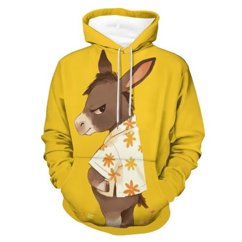 Sweat à capuche âne mignon original à offrir pour homme et femme
