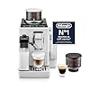 De’Longhi Rivelia – Perfetto Macchina da Caffè Automatica, LatteCrema Montalatte Automatico, 16 Bevande in un Solo Tocco, Display Touch a Colori, Contenitori Intercambiabili, Bianco (EXAM440.55.W)