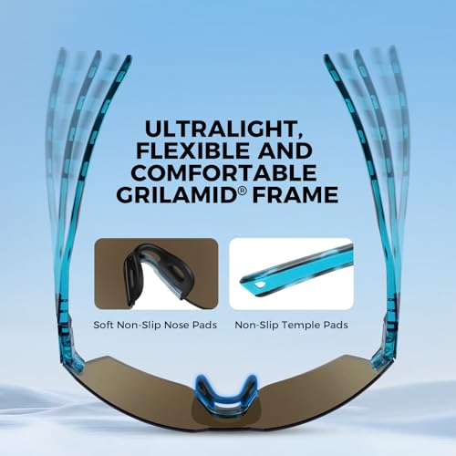 Image of KastKing Tarkio Polarized Fishing Sunglasses, One Piece PC Lens Rimless