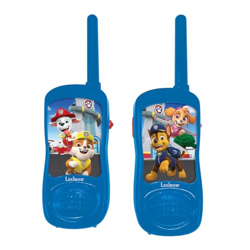 Lexibook, Paw Patrol, Walkie-talkies, communication game for children, Belt clip for transport, Battery operated, Blue, TW11PALXB