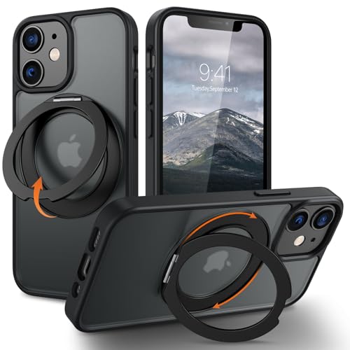Telaso iPhone 12 Mini P[X/iPhone 13 Mini P[X MagSafeΉ X^h@\ 360°]\ }bg ϏՌ phone13miniP[X /phone12miniP[X ԍڃz_[Ή CX[