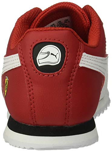 PUMA PUMA Unisex-Kid's Ferrari Roma Sneaker, Rosso Corsa White Black, 1.5 M US Little Kid