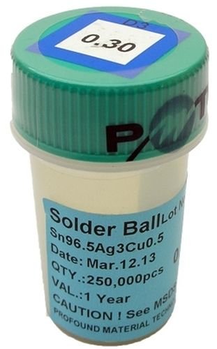 Scotle BGA LK-30LF250 - Bolas de soldar reconstruidas (0,30 mm, sin plomo, SN96.5AG3.0Cu0.5)