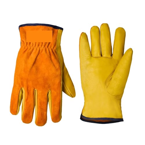 Guantes de cuero para soldar pesados: evita quemaduras en el horno