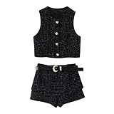 Photo Gallery alloaone donne elegante o-collo monopetto gilet ufficio texture con cintura culottes pantaloncini abiti, vestito nero., s Photo Gallery alloaone donne elegante o-collo monopetto gilet ufficio texture con cintura culottes pantaloncini abiti, vestito nero., s