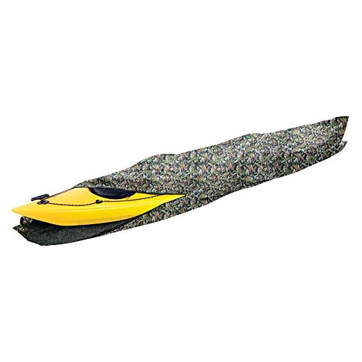 i COVER 16ft Kayak Cover- Water Proof Heavy Duty Kayak/Canoe Cover Fits Kayak or Canoe up to 16ft Long and Beam Width up to 36in, Camo K6504C-PS
