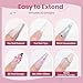 SUPWEE Clear White Pink Solid Builder Gel for Nails 3D Nail Art Sculpture Hard Gel with Dual Form for Extension Carving Molding Patterns Decoration Home Manicure DIY for Women