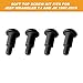 Soft Top Screws Bolts for Jeep,Soft Top Mounting Screws Bolts for Jeep Wrangler TJ JK 1997-2018,Roll Bar to Soft Top Frame Mounts Screws(4Pack)