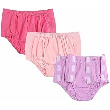 3 Pack Post Surgery Underwear, Adaptive Clothing, Tear Away Briefs, Incontinence Underpants, Reusable Stick-on Brief