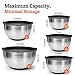 Priority Chef Premium Mixing Bowls With Lids Set, Airtight Lids, Thicker Stainless Steel Mixing Bowl Set, Large Prep Metal Bowls, Nesting Bowls for Kitchen, 1.5/2/3/4/5 Qrt, Black