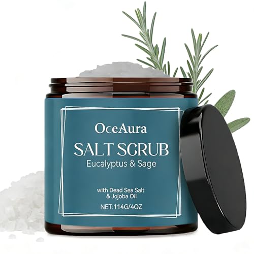 Saunasalz Eukalyptus & Salbei – Totes Meersalz Körperpeeling...