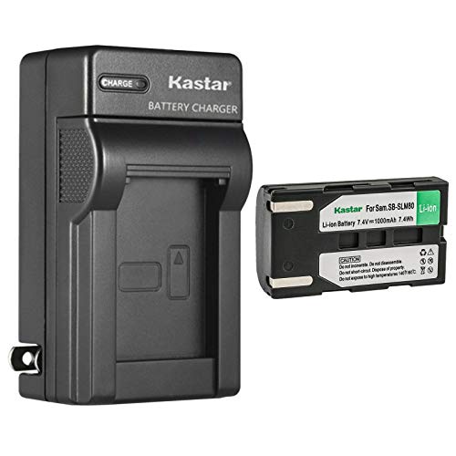 Kastar NOCAR-1B-LSM80-B 1-Pack Sb-Lsm80 Battery And Ac Wall Charger Replacement For Samsung Vm-Dc560 cover