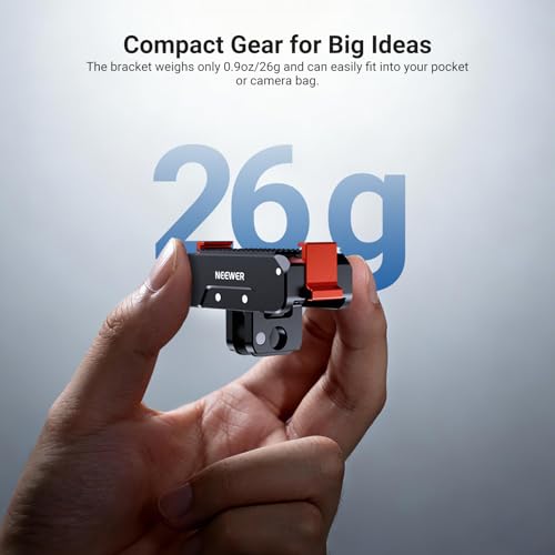 Image of NEEWER Magnetic Quick Release Mount Adapter Compatible with DJI Osmo Nano, Dual Direction Magnet Metal Action Camera Base Holder, 2 Prong Folding Finger & 1 /4 inch Thread for Vlog Video Recording, AC056