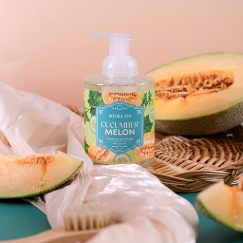 Image of ROMIIE ZOI Foaming Hand Soap, Cucumber&Melon, 500ml / 16.8fl.oz | With Gift Box, Gentle cleansing, nourishes skin without drying