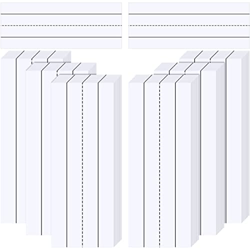 Bandes de phrases lignées arc-en-ciel lot de 300 feuilles pour l'école et bureau