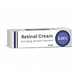 Retinol Cream 0.05 Vitamin A Repairs Fine Lines & Wrinkles, Scar Treatment, Age and Sun Spots, Anti-Aging Formula, 20g