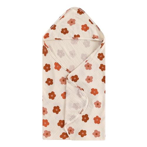 Image of Generic Baby Hooded Bath Towel, Organic Cotton, Soft and Absorbent, Newborn Infant Toddler Bath Essentials for Girl Boy (Ivory, 32Inch*32Inch)