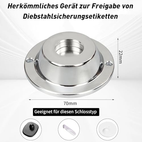 2 PCS Anti-Diebstahl-Entferner Commodity Anti-Theft Security Tag Remover Magnetentferner für Sicherheitsetiketten Diebstallsicherung Magnet Warensicherung für Supermarkt Bekleidungsgeschäft