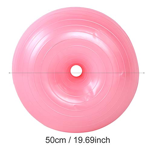 Bola de yoga, 50 cm forma de rosca de PVC engrossar anti-explosão inflável assento bola exercício, a