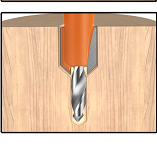 طقم شنيور للخشب من الكوف، مجموعة لقم شنيور غاطسة قابلة للتعديل في المنتصف للشنيور الكهربائي لأعمال النجارة والأحواض (المقاس: 3 ملم)