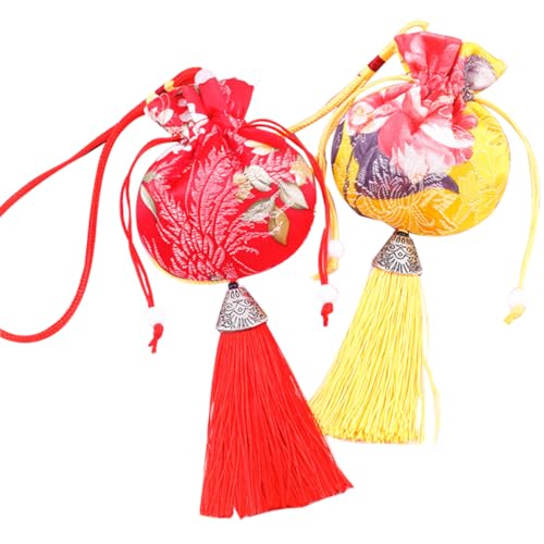 25 Bolsas de Seda China Bordada para Regalos y Joyería miniatura 5