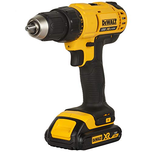 Image of DEWALT DCD771S2 18V 13mm XR Li-ion Cordless Compact Drill Machine Driver with 2x1.5 Ah Batteries included