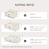 Bedsure Cute Cat Couch for Pets - Fluffy Cat beds with Premium Soft Corduroy Fleece, Fuzzy Cats beds for Indoor Cats with Removable Washable Cover, Supportive Pet Sofa, 24inch, Cream #5
