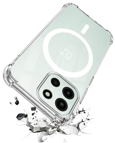 Image of Jkobi Shockproof Crystal-Clear Back Cover for Oneplus Nord 6 (Magsafe Wireless Support | Drop & Camera Protection | Hard Polycarbonate)