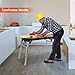 TLGREEN Multifunctional Folding Work Table, 7 in 1 Work Benches for Garage, as Portable Workbench, Sawhorse, Scaffold, Platform, Car Creeper, Dolly and Hand Truck, with 4 Wheels