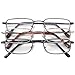 Optx 20/20 Alpha Alloy Readers, Metal Readers, +400, (Pack of 3)