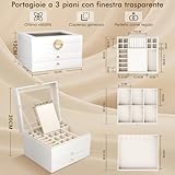 Zoom IMG-2 grande scatola portagioie donna 3 Zoom IMG-2 grande scatola portagioie donna 3