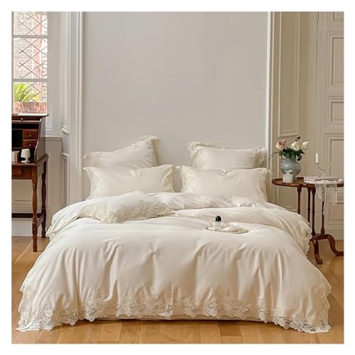Ensemble de literie de mariage 4 pièces avec housse de couette douce